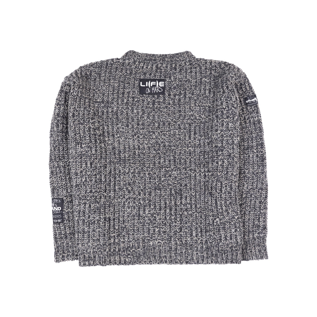 ANSH46 ARCHIVE AW20/21 SOLAR YOUTH MOHAIR SWEATER Dim Gray