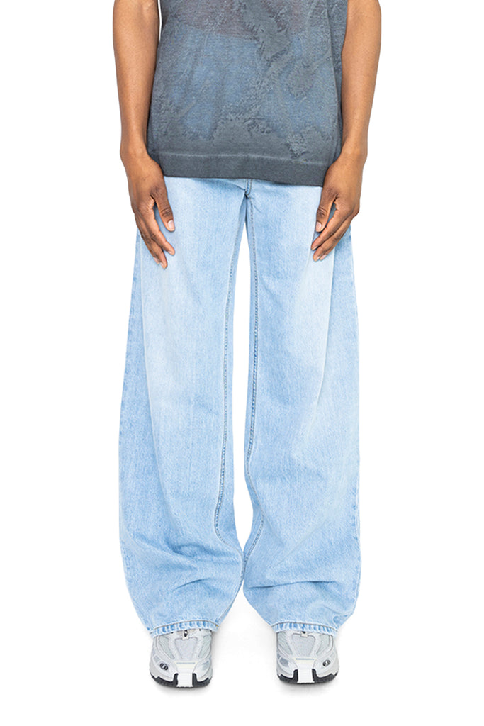 1017 ALYX 9SM WIDE LEG JEANS WITH BUCKLE MID BLUE Light Blue
