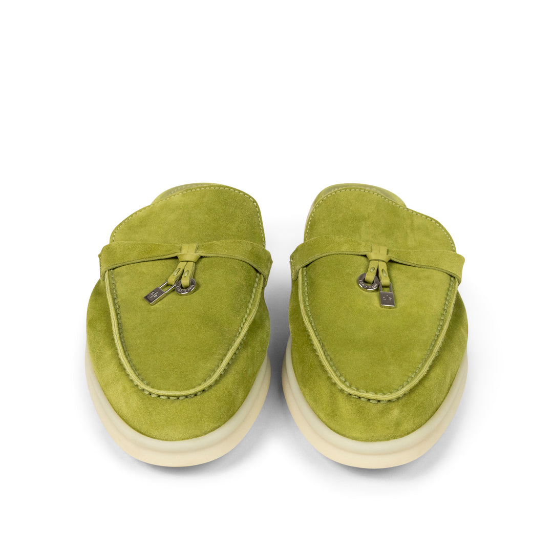 ANSH46 ARCHIVE BABOUCE CHARMS WALK LOAFERS Yellow Green