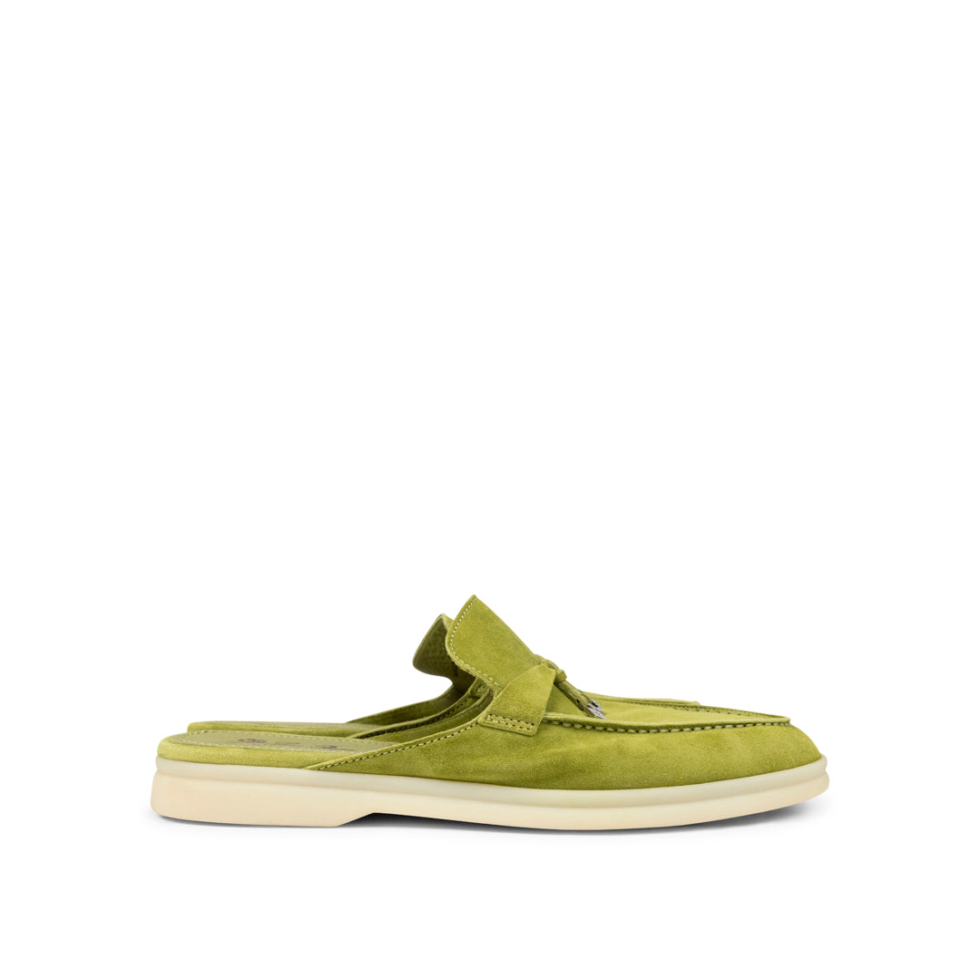 ANSH46 ARCHIVE BABOUCE CHARMS WALK LOAFERS Yellow Green
