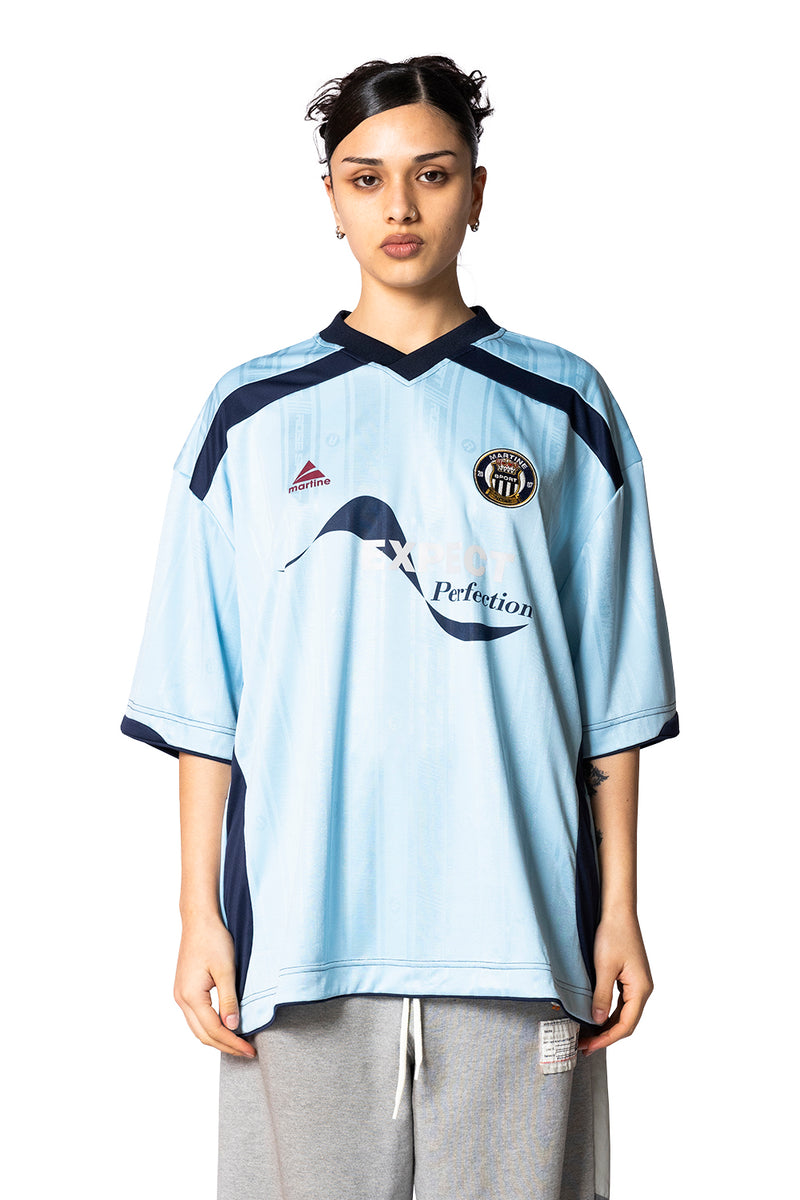 Martine Rose Football Top Light Blue Limited – ANSH46