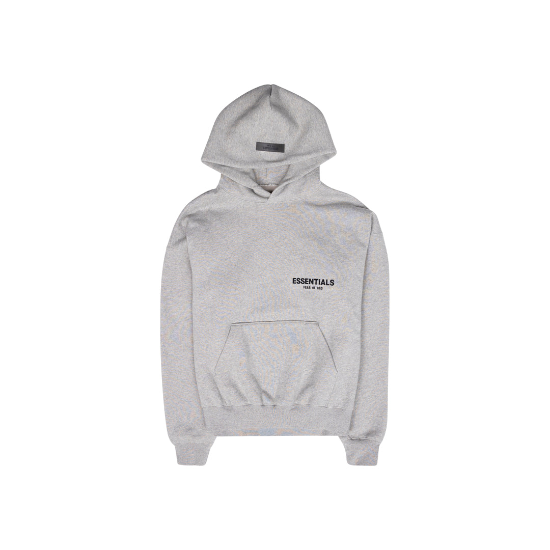 FOG Essentials SS26 Embroidered Zip Hoodie (Smoke Grey)