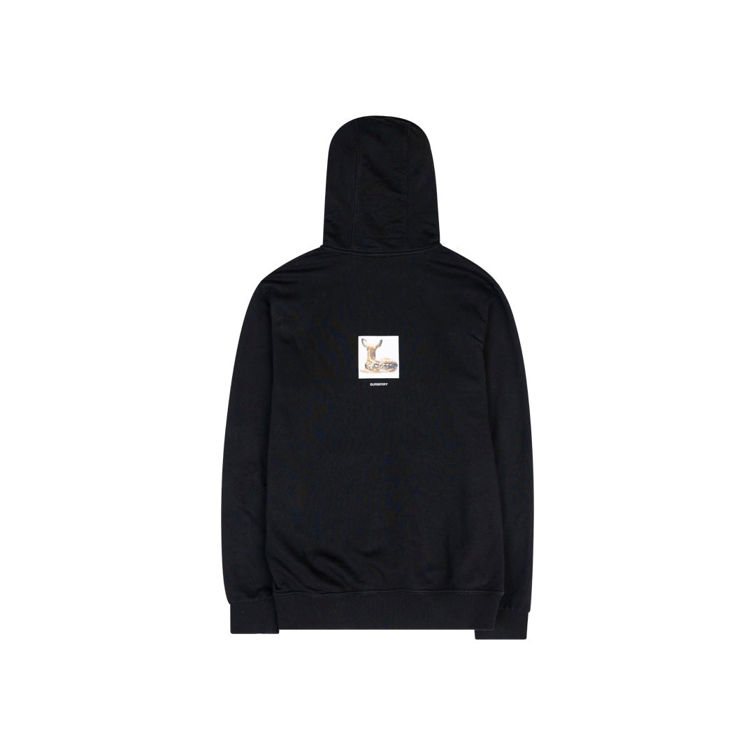 ANSH46 ARCHIVE BAMBI PHOTO HOODED PULLOVER Black