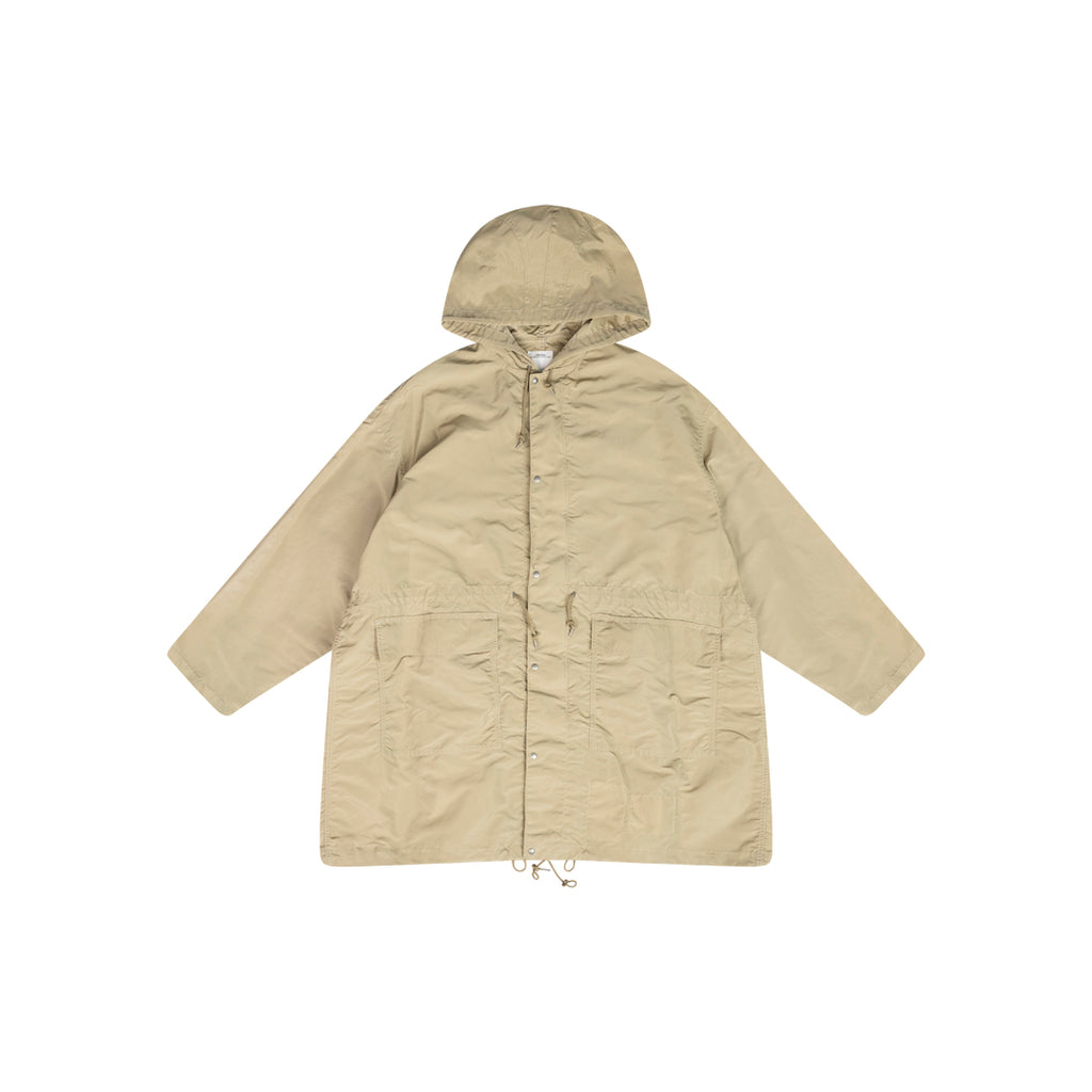 ANSH46 ARCHIVE HOODED TRENCH COAT Tan
