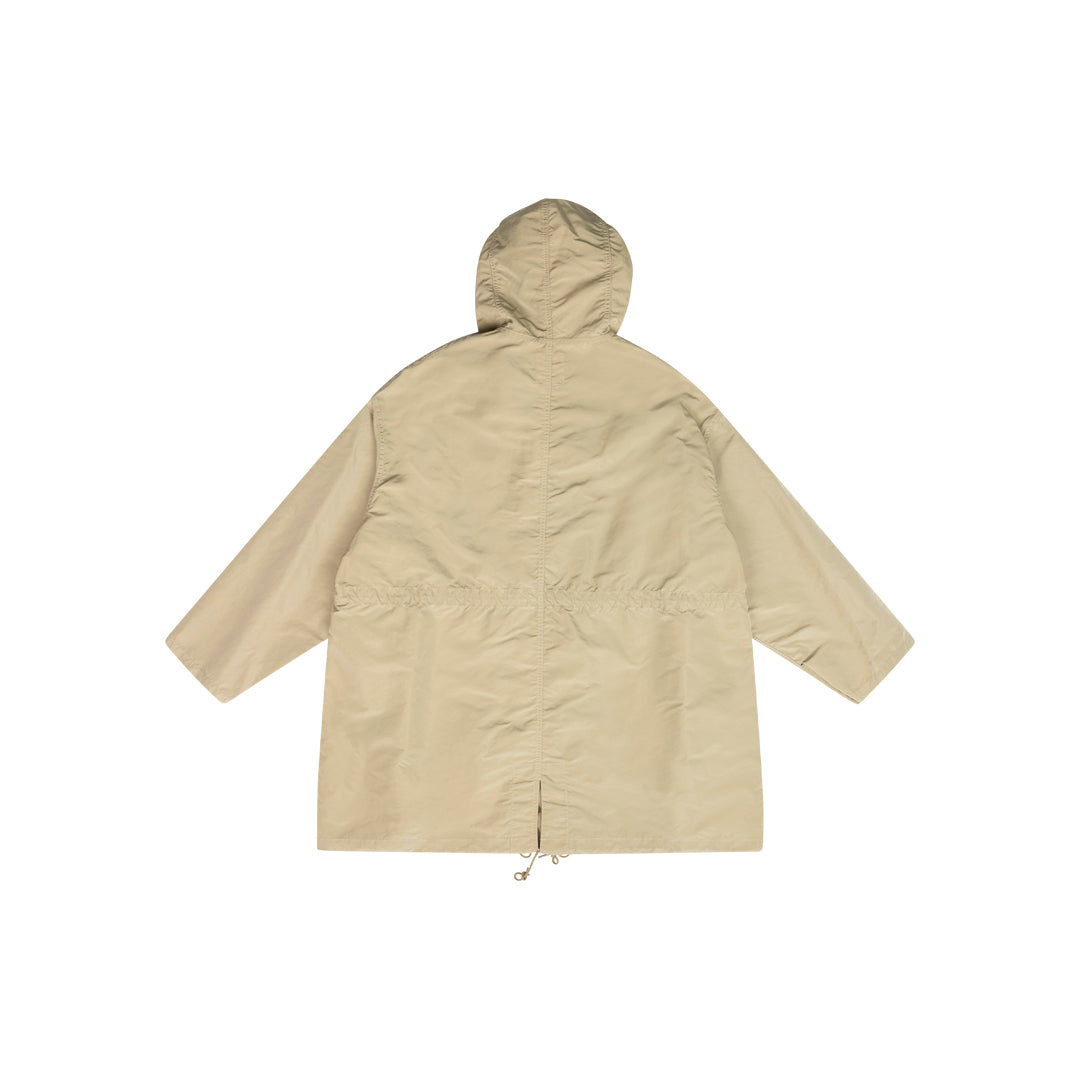 ANSH46 ARCHIVE HOODED TRENCH COAT Tan