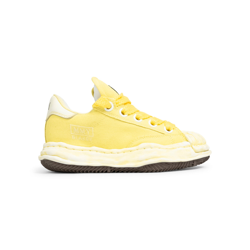 Maison Mihara Yasuhiro BLAKEY Puffer/ original sole canvas garment dyed Low-Top sneaker YELLOW Bisque