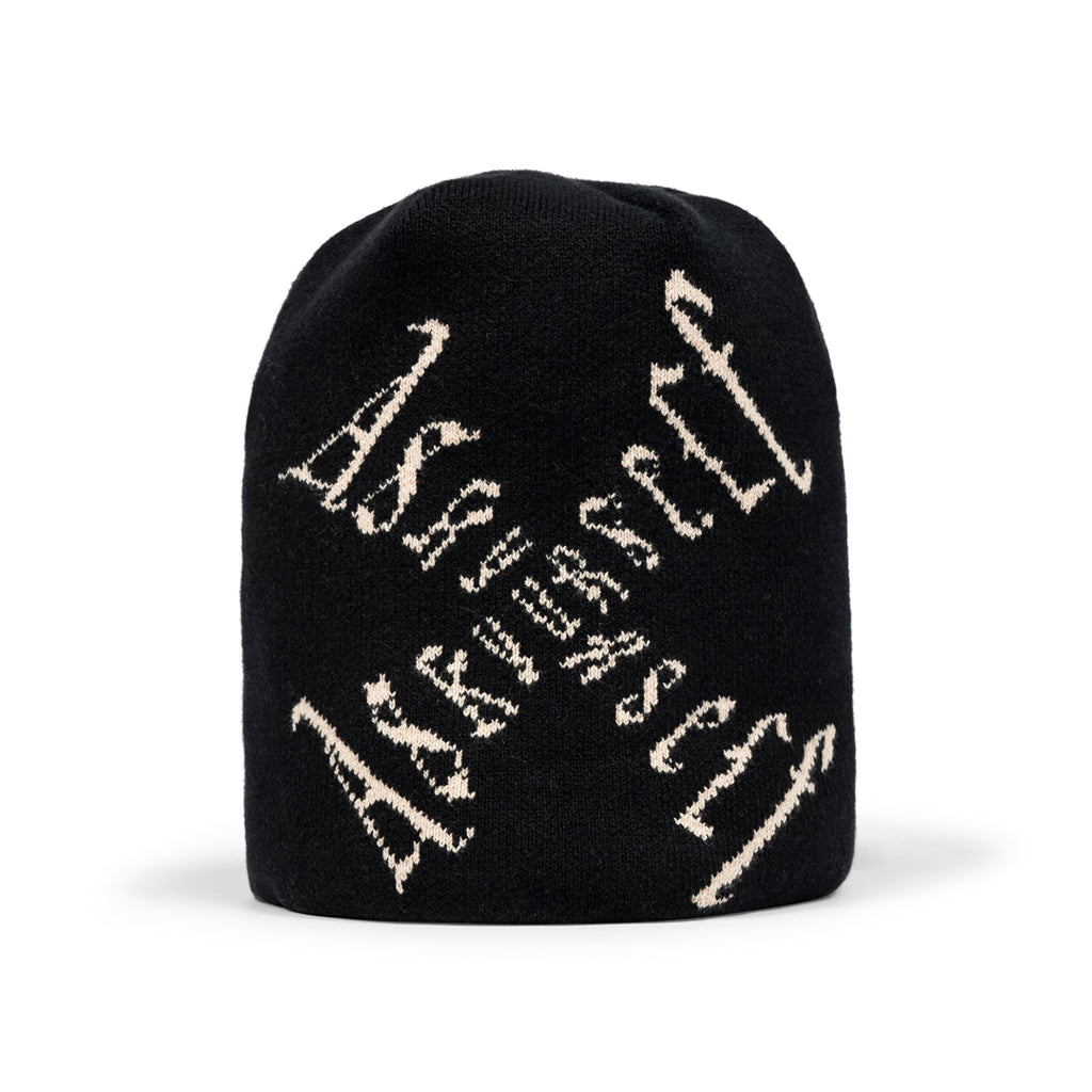 ASKYURSELF CROSS LOGO BEANIE BLACK Light Gray