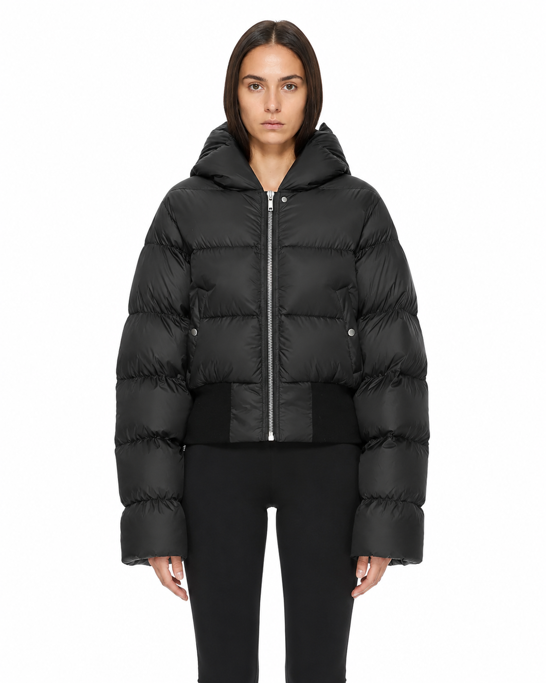 Rick Owens Cinched Hooded Jacket Black Signature – ANSH46 Rick Owens Cinched Hooded Jacket Black Signature – ANSH46