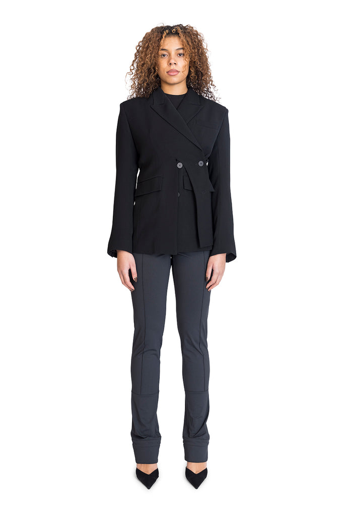 OTTOLINGER SIGNATURE SPLIT BLAZER BLACK Dark Slate Gray