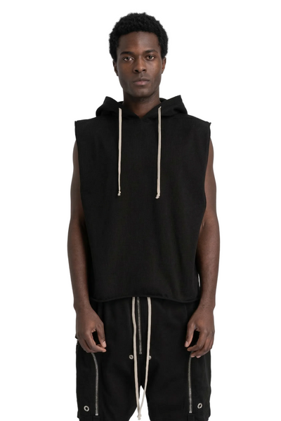 Hooded Tunic Black Designer Rick Owens DRKSHDW – ANSH46