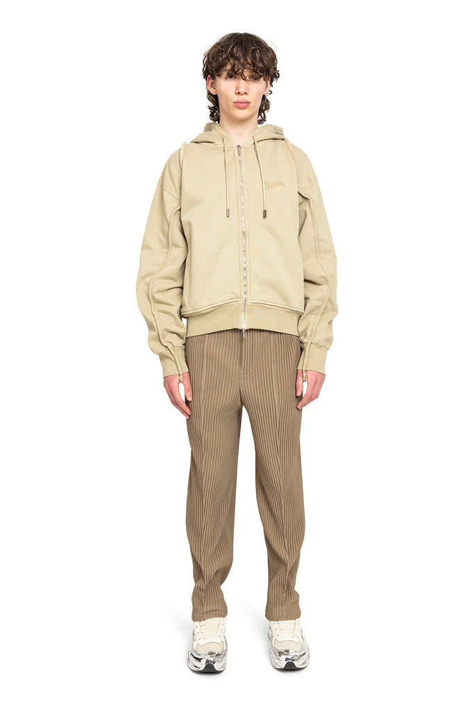 HOMME PLISSÉ ISSEY MIYAKE COMPLEAT TROUSERS LIGHT MOCHA BROWN Wheat