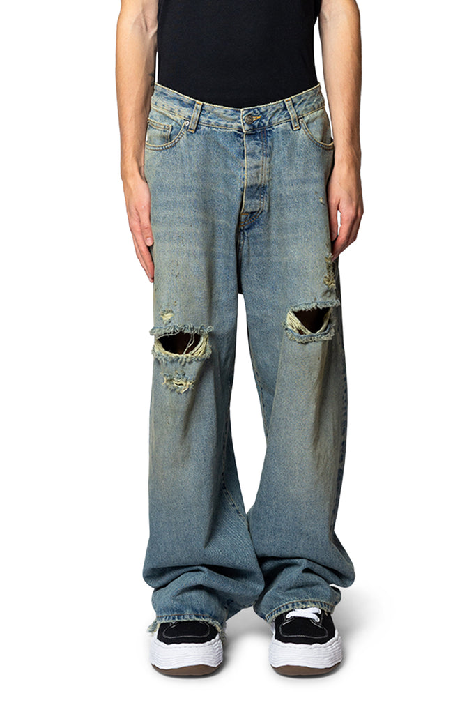 424 BIG DADDY DENIM JAPANESE VINTAGE WASHED BLUE Black