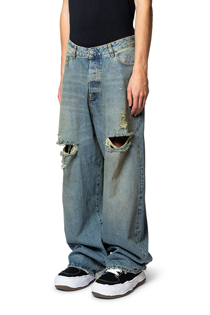 424 BIG DADDY DENIM JAPANESE VINTAGE WASHED BLUE Black