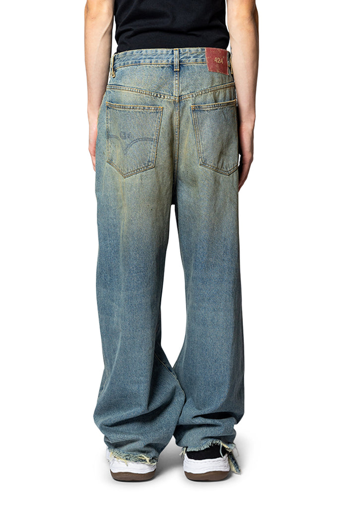 424 BIG DADDY DENIM JAPANESE VINTAGE WASHED BLUE Black