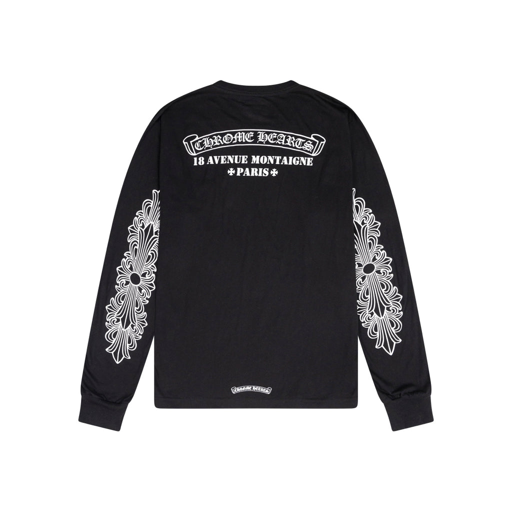 ANSH46 ARCHIVE 18 AVENUE MONTAIGE LONGSLEEVE T-SHIRT Black