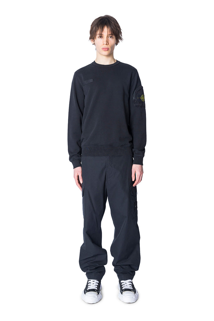 STONE ISLAND TROUSERS BLACK Dark Slate Gray