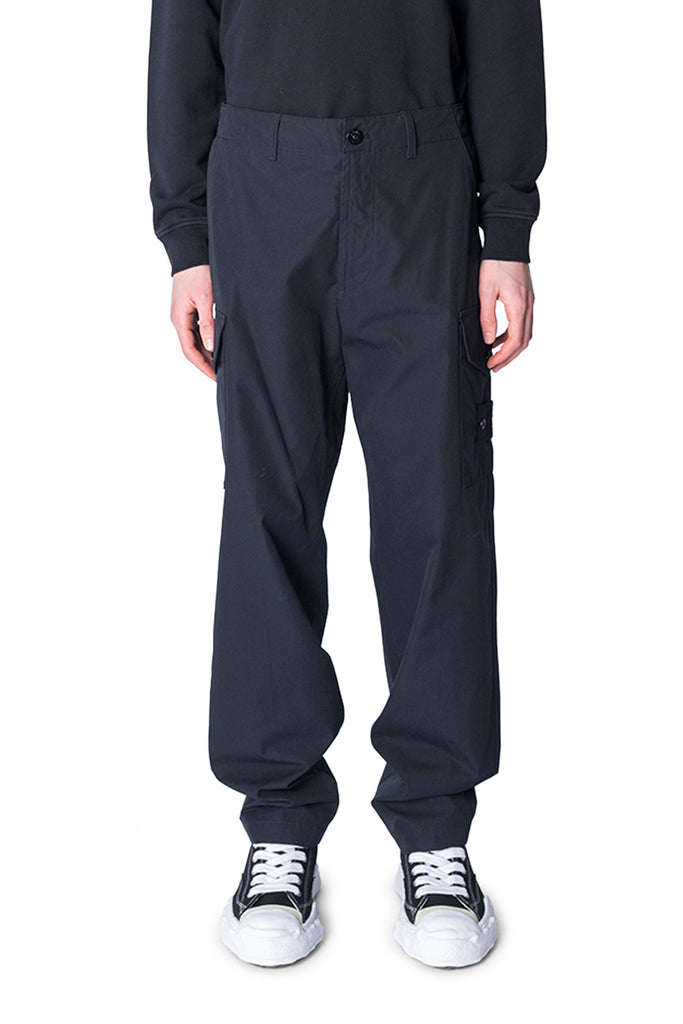 STONE ISLAND TROUSERS BLACK Dark Slate Gray