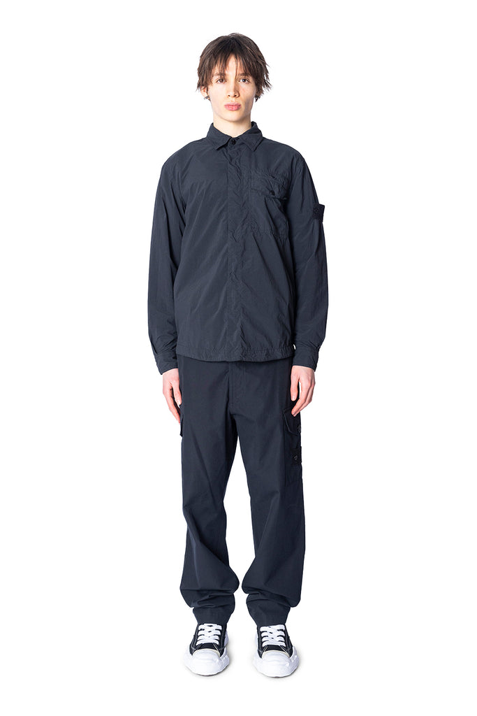 STONE ISLAND SHIRTS BLACK Dark Slate Gray