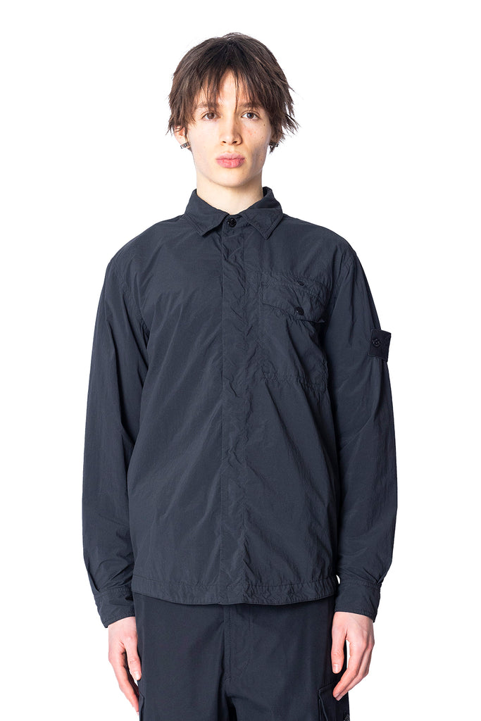 STONE ISLAND SHIRTS BLACK Dark Slate Gray