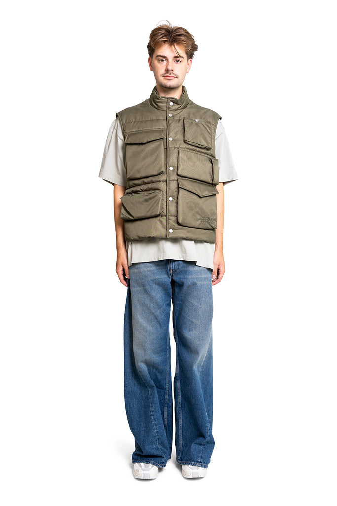 MM6 NYLON GILET KHAKI Dim Gray