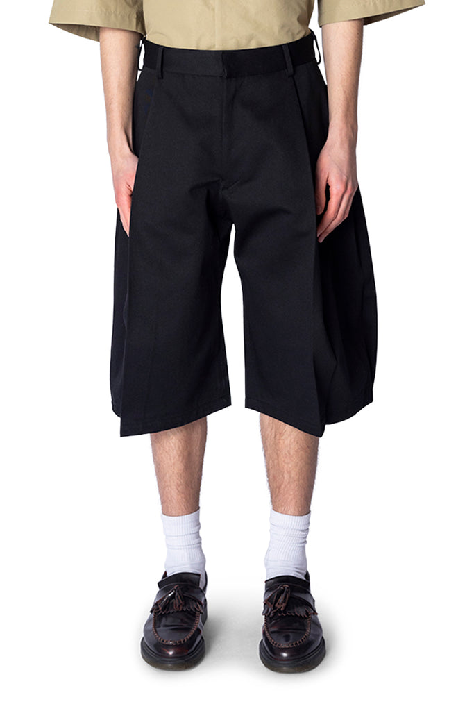 Seventh BERMUDA PLEAT SHORT NIGHT Black