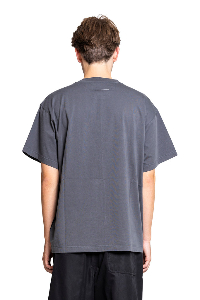 MM6 SPLIT NUMBER LOGO T-SHIRT BLACK Dim Gray