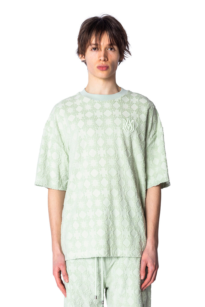 Amiri SKATE TEE EVERGREEN Light Gray