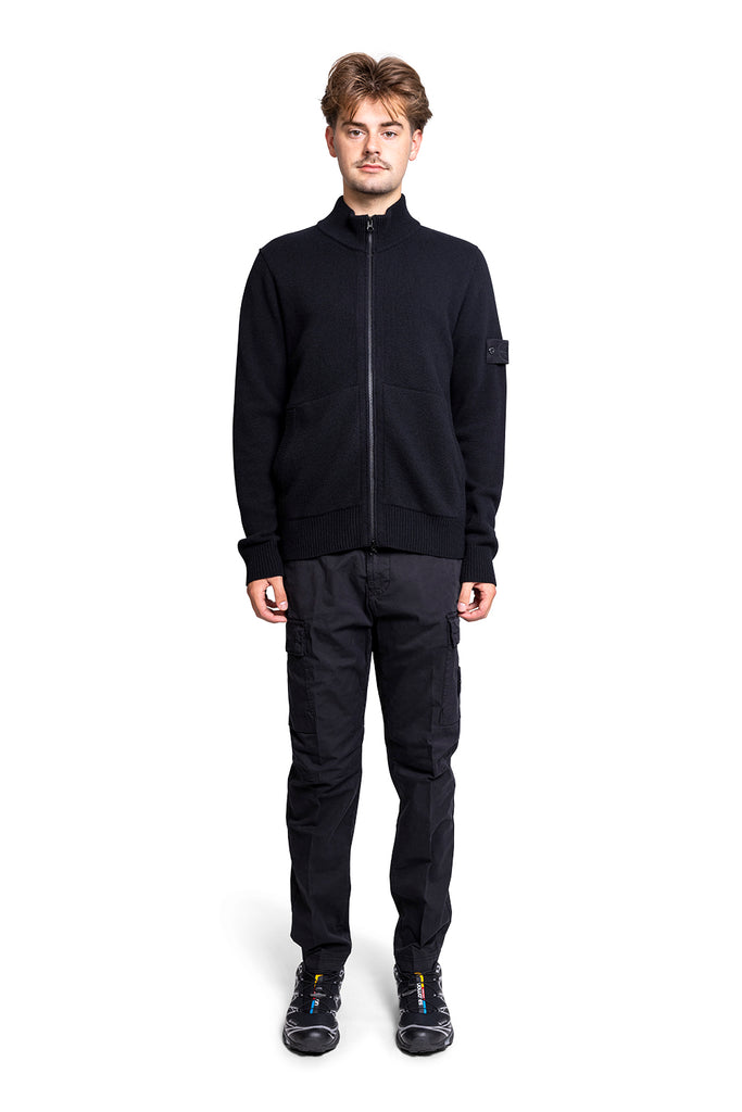 STONE ISLAND PANTALONE REGULAR TAPERED BLACK Black