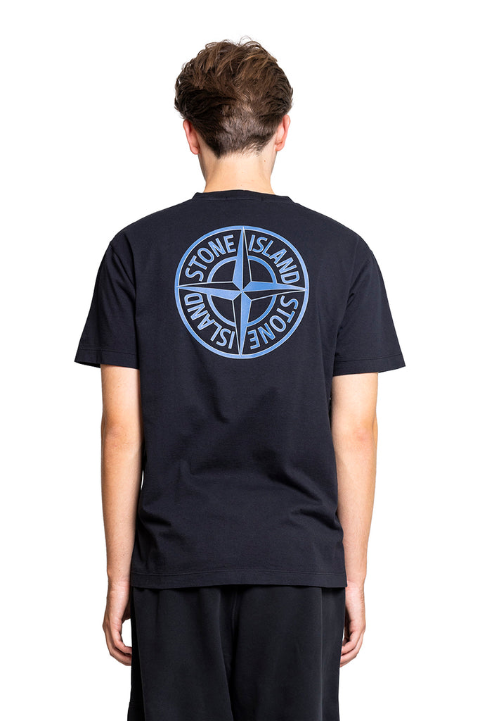 STONE ISLAND T-SHIRT BLACK Dark Slate Gray