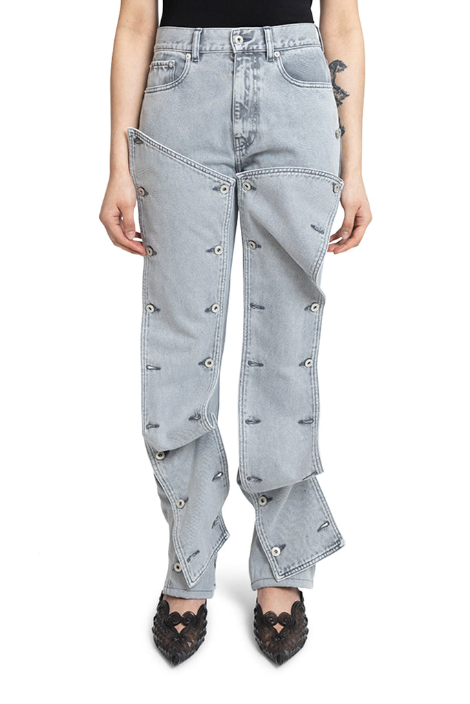 Y/PROJECT SNAP OFF JEANS GREY Gray
