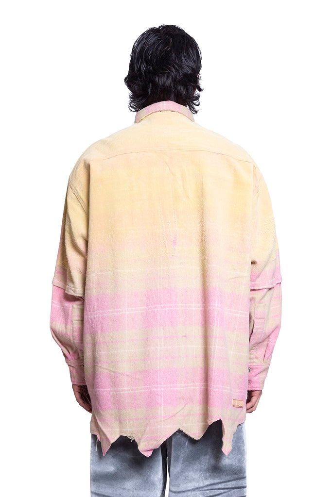 PDF CAMICIA RAF - PLAID PINK Peach Puff