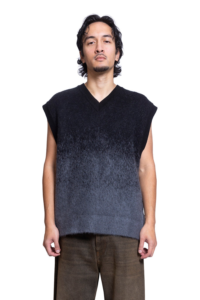 Juun.J KNIT VEST Dark Slate Gray