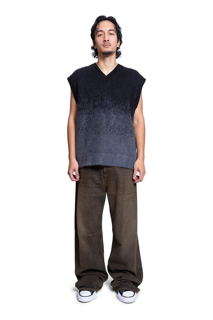 Juun.J KNIT VEST Dark Slate Gray