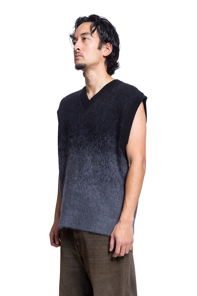 Juun.J KNIT VEST Dark Slate Gray