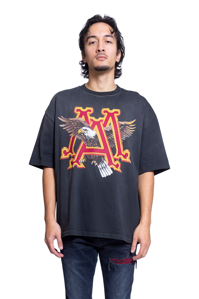 Amiri VINTAGE MA EAGLE OVERSIZED TEE BLACK Dark Slate Gray