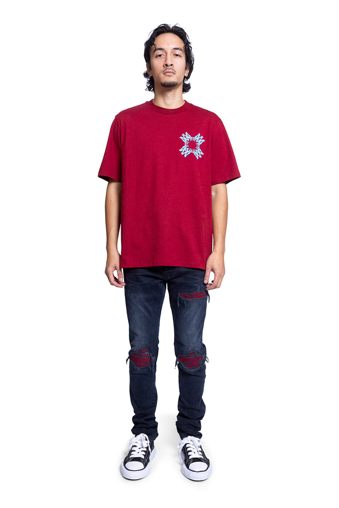 Amiri MA QUAD TEE DEEP RED Dark Slate Gray