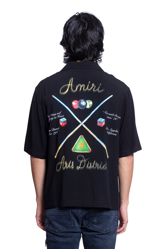 Amiri AMIRI POOL CUE BOWLING SHIRT BLACK Black