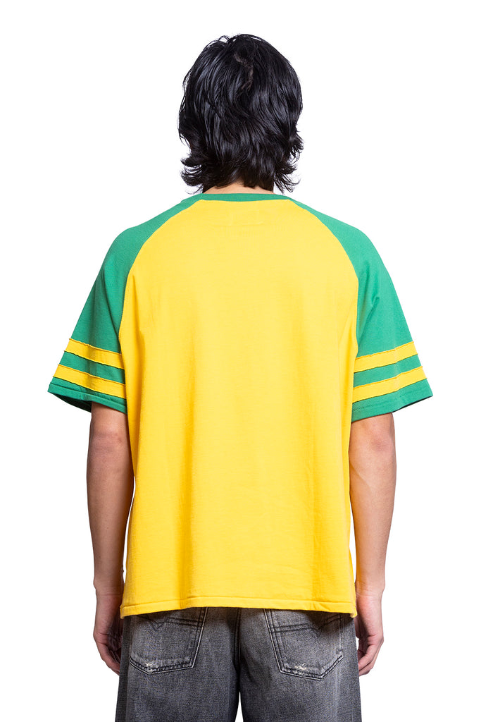 RHUDE SAN PAULO SHORT SLEEVE TEE YELLOW/GREEN Light Goldenrod