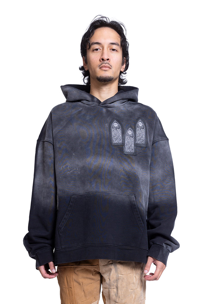 Who Decides War FADED HOODED PULLOVER COAL Dark Slate Gray