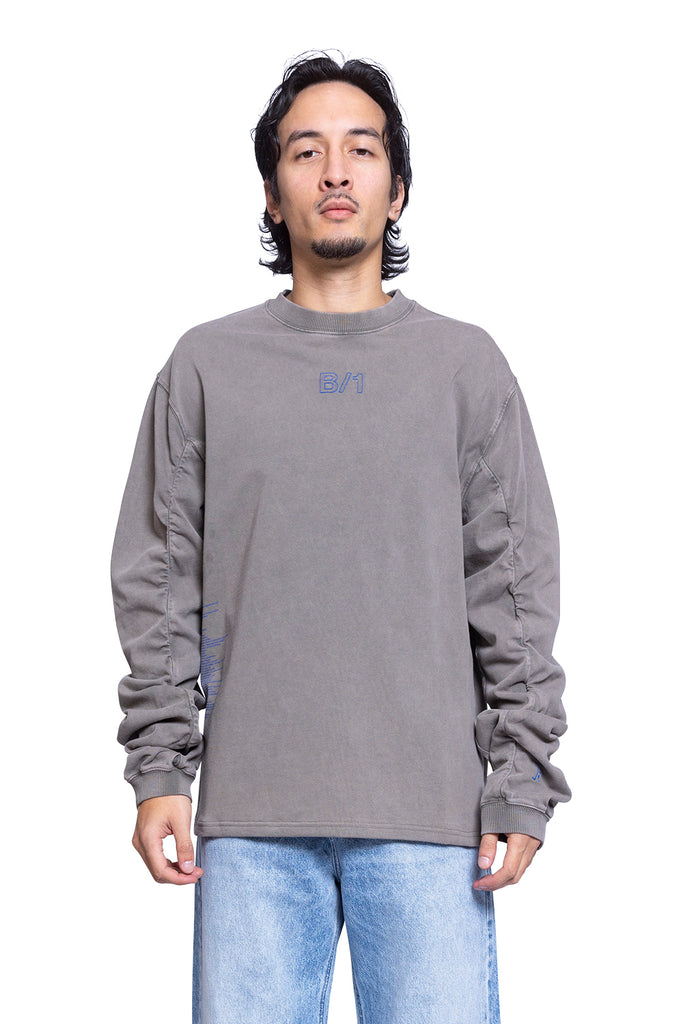 A-COLD_WALL* SHROUD LONGSLEEVE BLACK Dark Gray