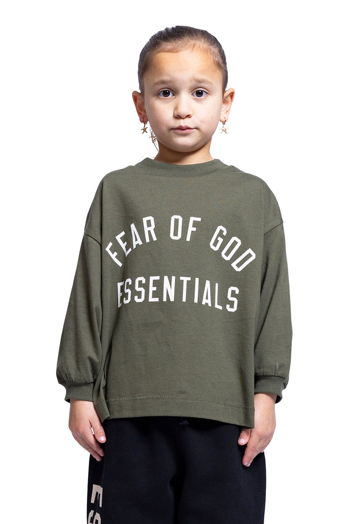 FOG ESSENTIALS JERSEY LONG SLEEVE TEE MILITARY Dim Gray