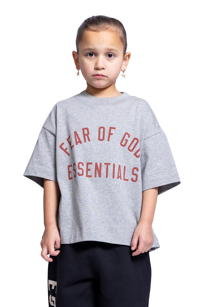 FOG ESSENTIALS JERSEY CREWNECK TEE DARK HEATHER Gray