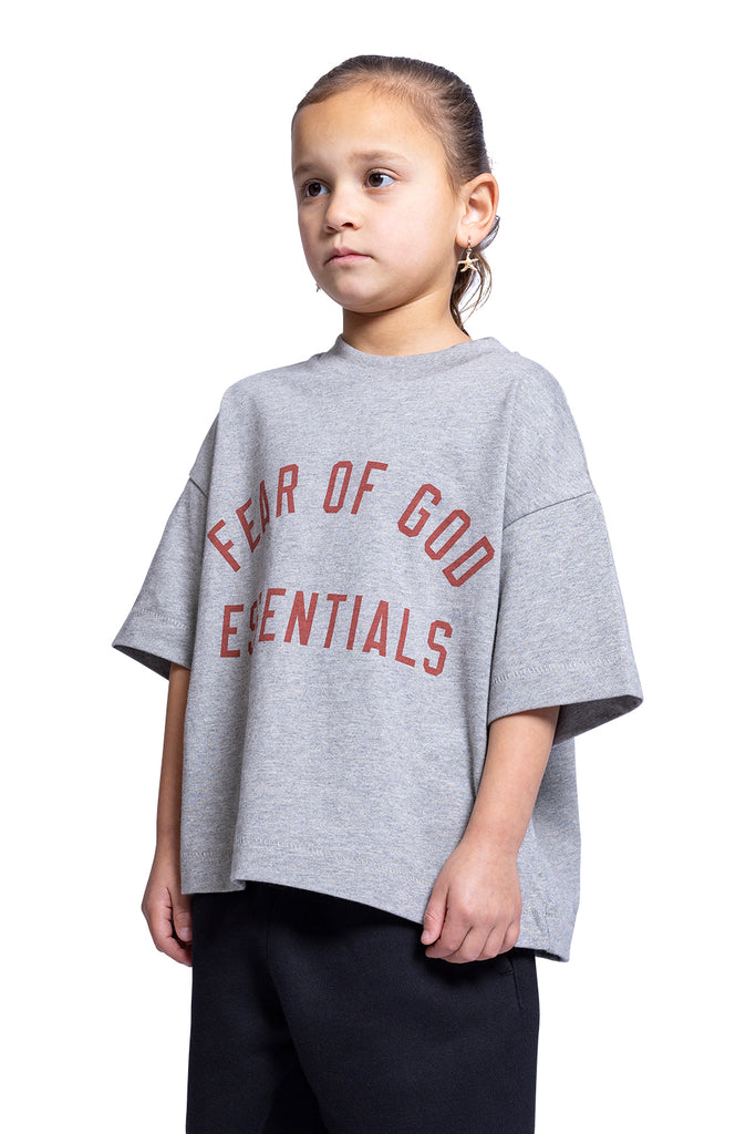 FOG ESSENTIALS JERSEY CREWNECK TEE DARK HEATHER Gray