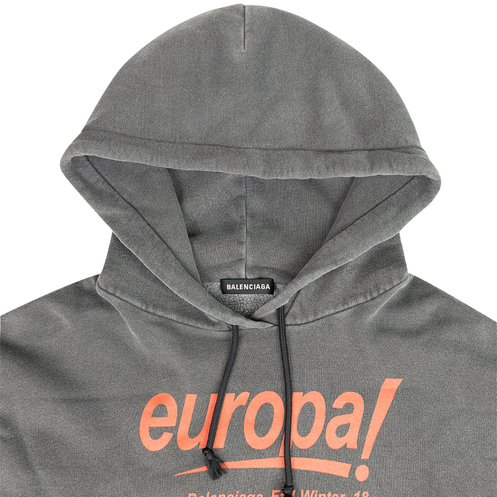 ANSH46 ARCHIVE FW18 EUROPA HOODIE Dim Gray