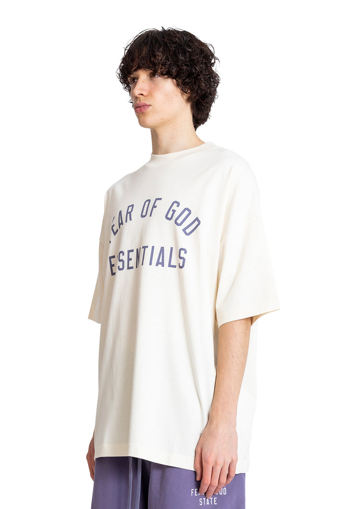 FOG ESSENTIALS JERSEY CREWNECK TEE SHELL Antique White