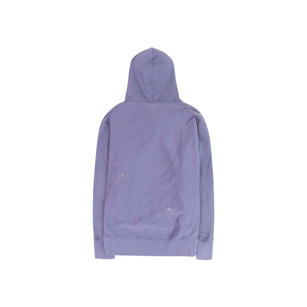 ANSH46 ARCHIVE SOUVENIR LOGO PAINT HOODIE Light Slate Gray