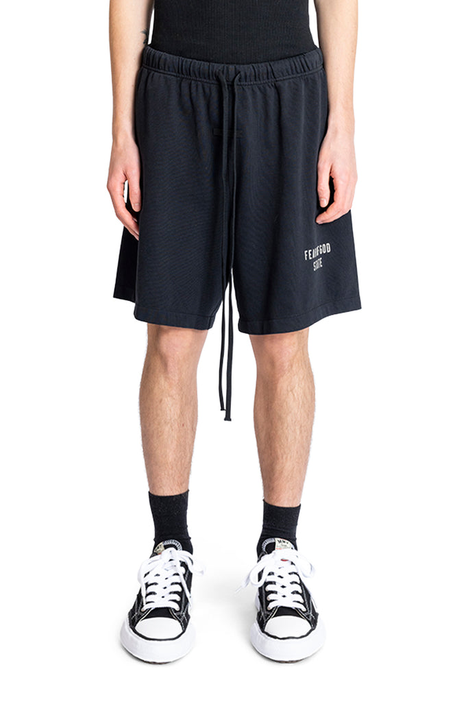 FOG ESSENTIALS HEAVY JERSEY SOCCER SHORT BLACK Dark Slate Gray