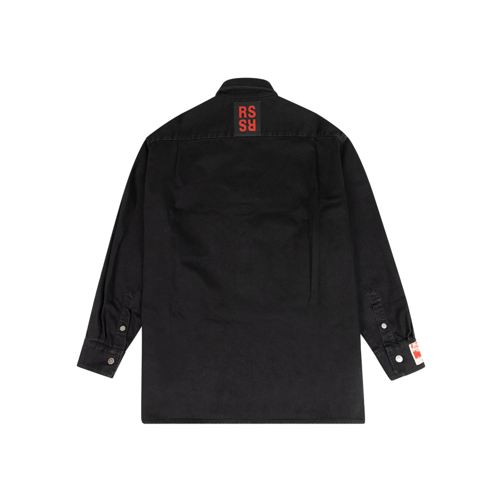 ANSH46 ARCHIVE SS20 DENIM OVERSHIRT Black