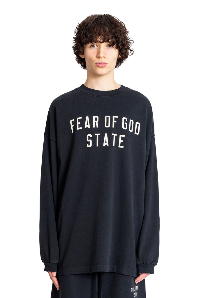 FOG ESSENTIALS HEAVY LONGSLEEVE TEE BLACK Dark Slate Gray