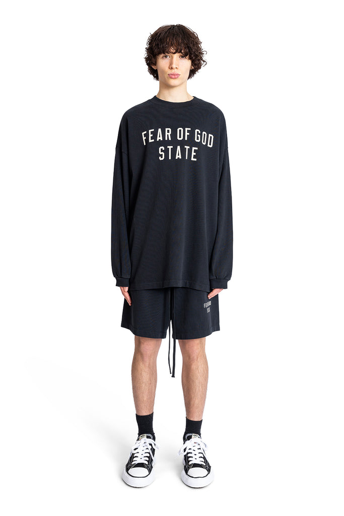 FOG ESSENTIALS HEAVY LONGSLEEVE TEE BLACK Light Gray